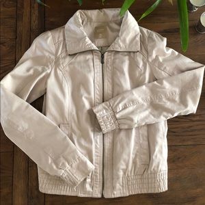 💜Bershka Utility Jacket in cream/ tan